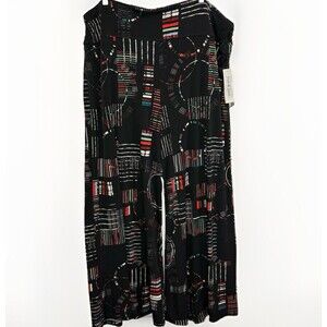 Jess Jane Pants Women 3X Wide Leg Artisan Artsy Pull on Casual Slinky USA NEW